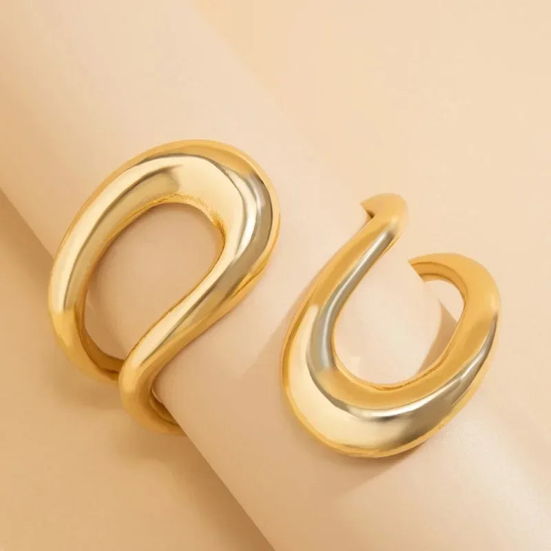 Mila Sculpted Open Cuff Bracelet