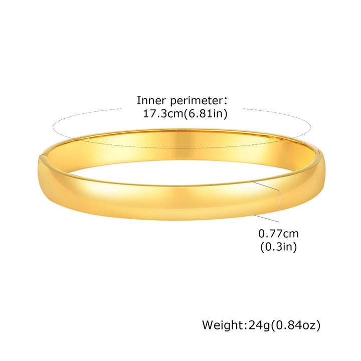 Vina Open Round Bangle Bracelet