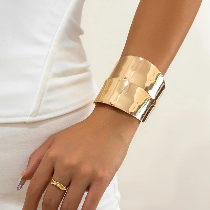 Peck Wide Cuff Statement Bracelet