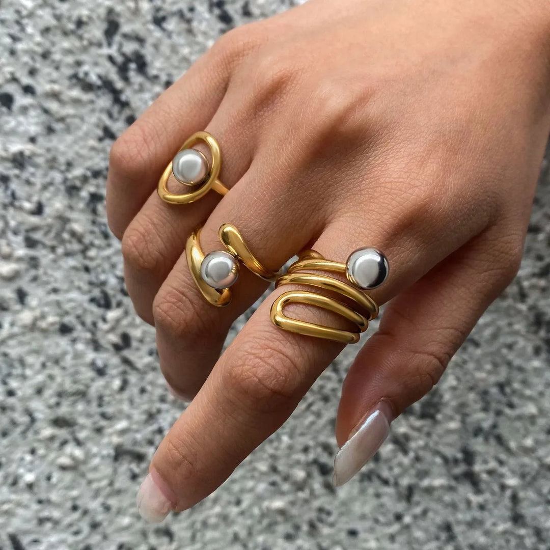 Orvella Sphere Wrap Rings
