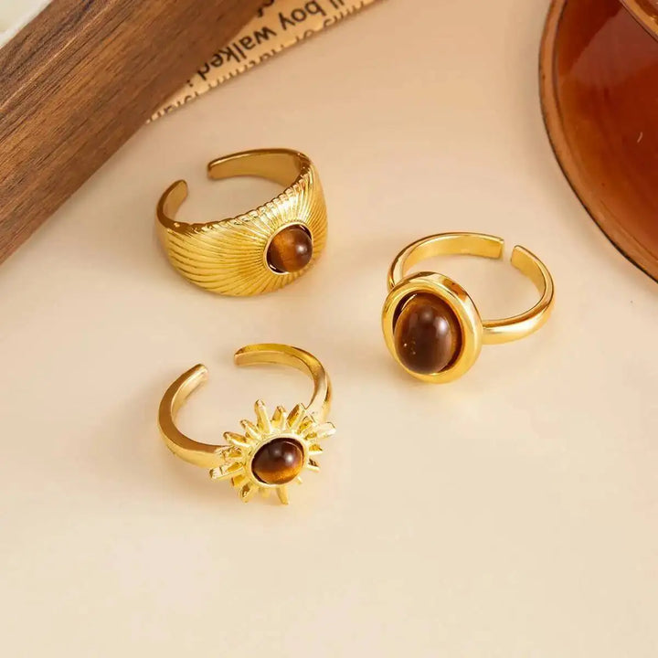 Bravon Stone Ring Set