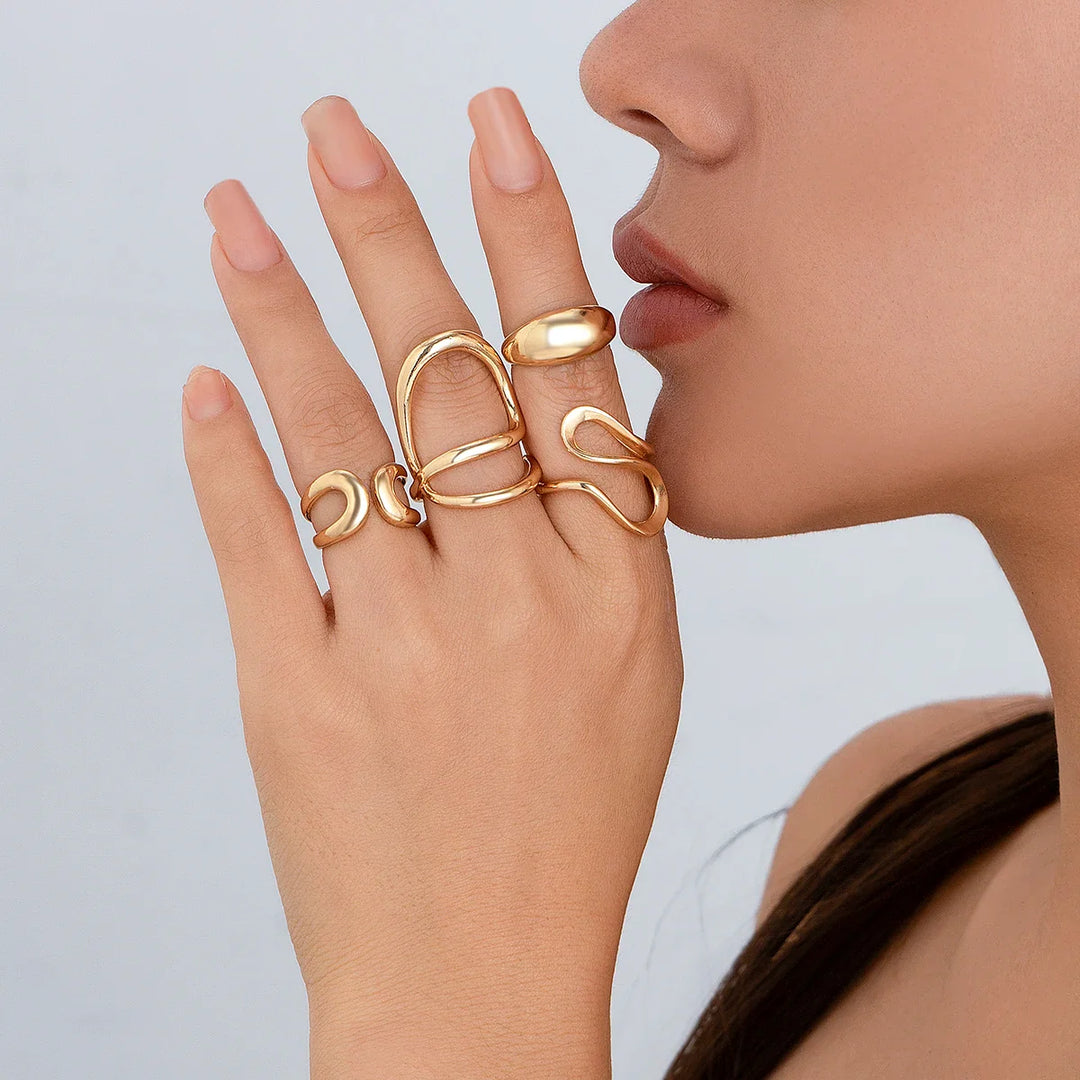 Lewis Vintage Sculpted Ring Set
