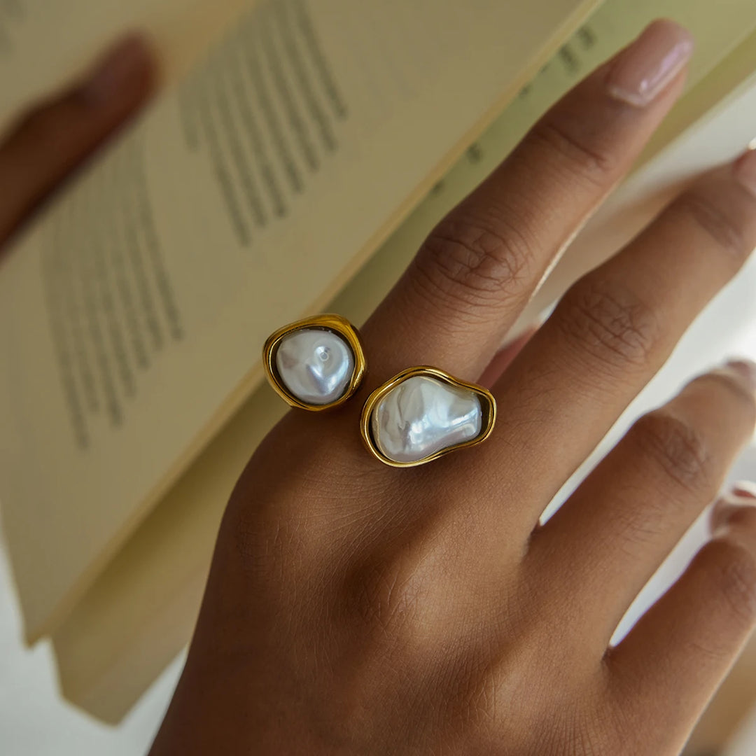 Barlina Pearl Stack Rings