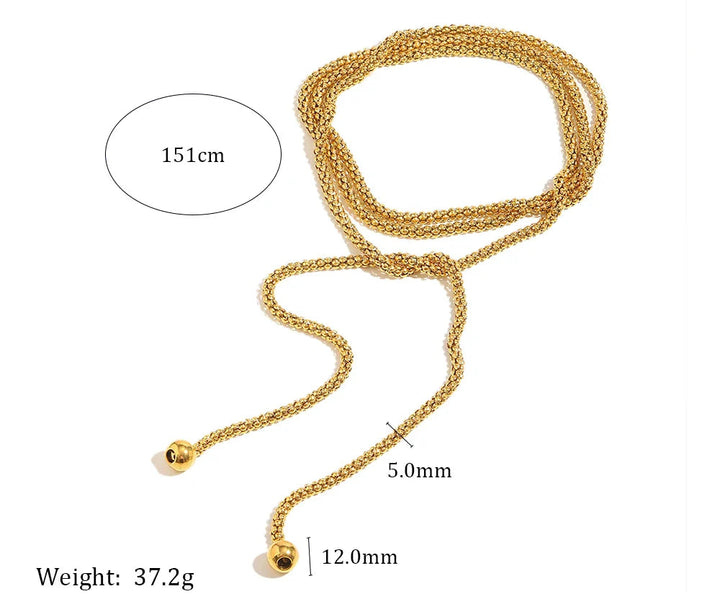 Rina Square Geometric Pearl Necklace