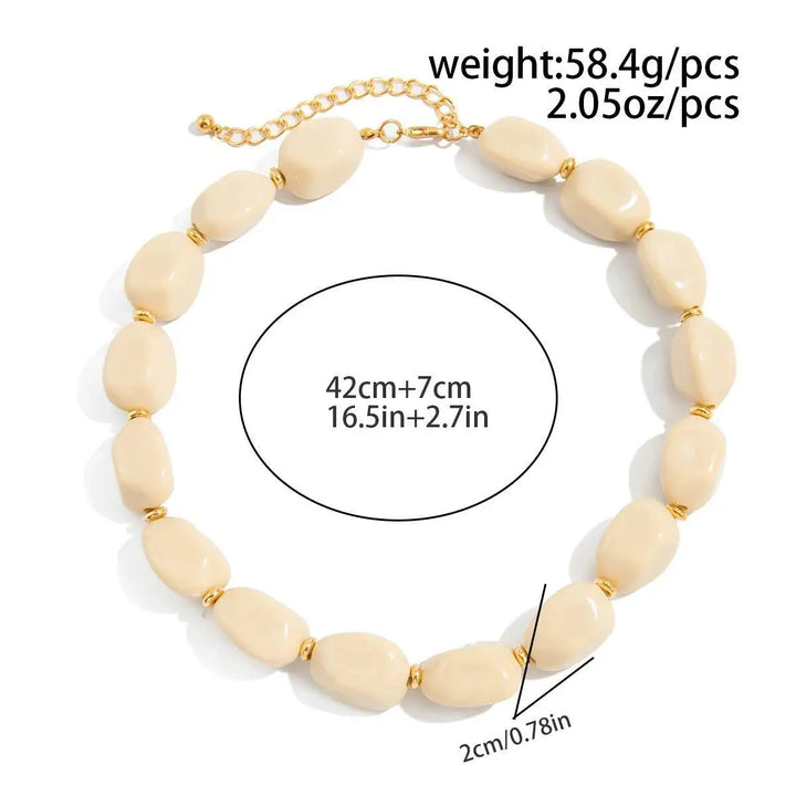 Aurelia Bead Boho Choker Necklace