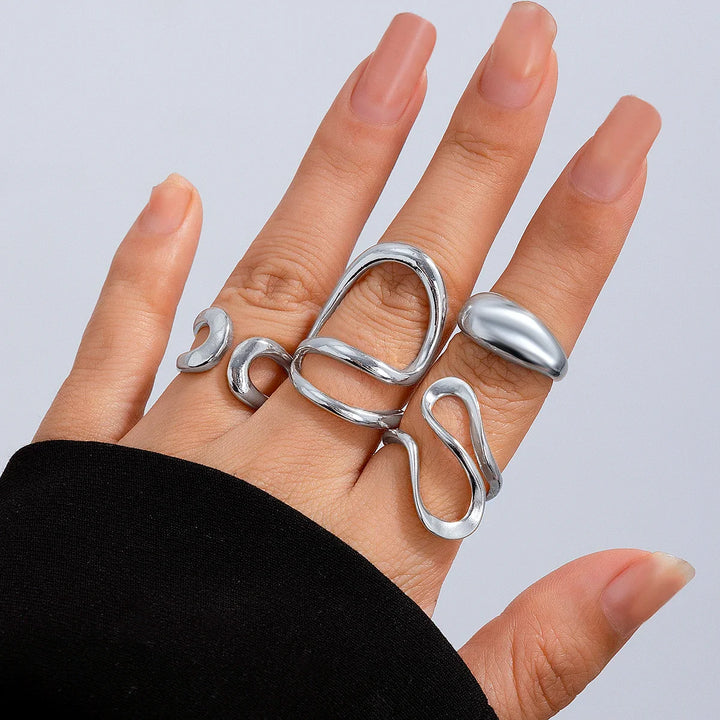 Lewis Vintage Sculpted Ring Set
