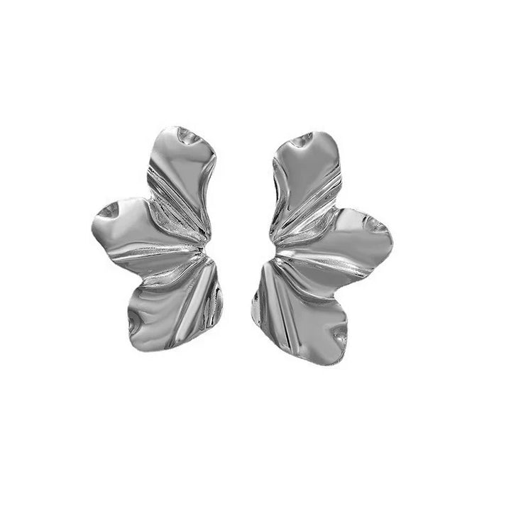 Avila Sculpted Floral Stud Earrings