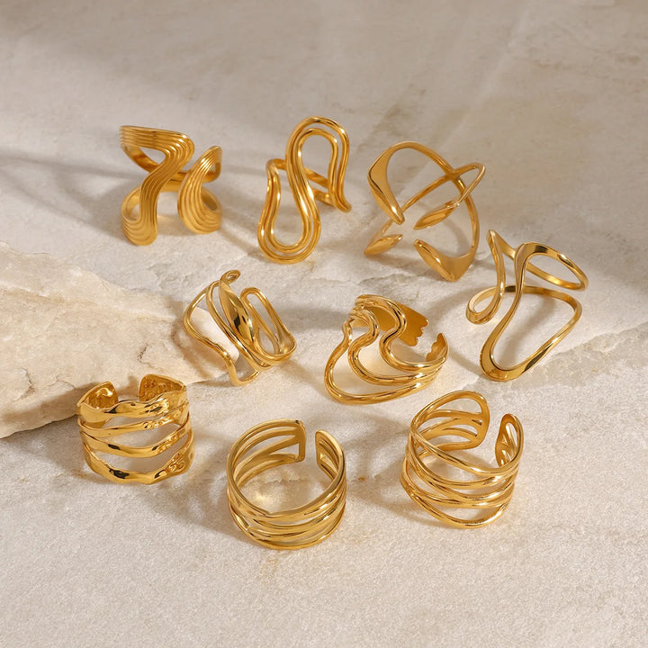 Lunari Flow Ring Set