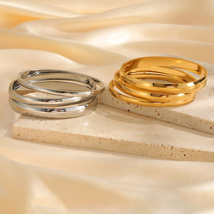 Vina Open Round Bangle Bracelet