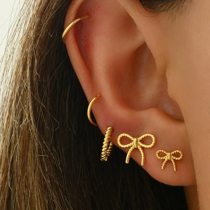 Burch Bow Stud Earring Set