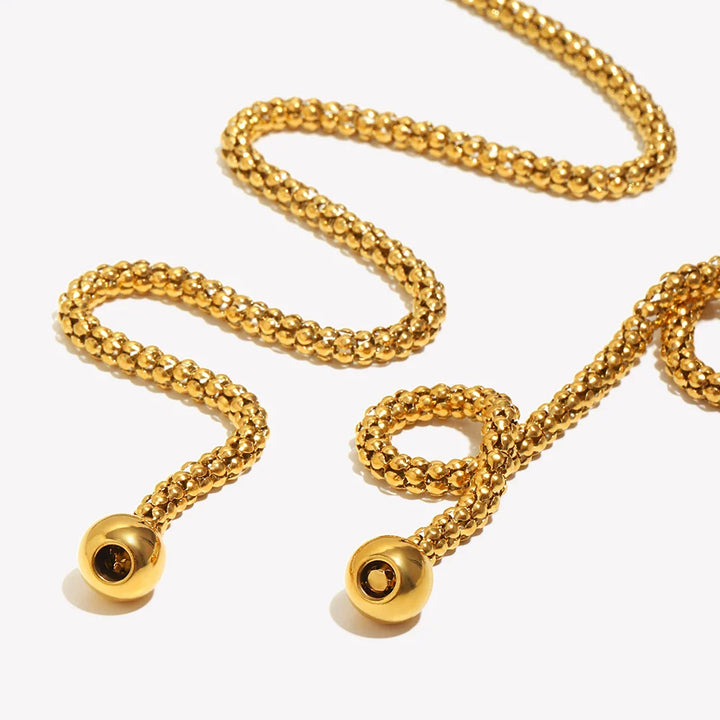 Rina Square Geometric Pearl Necklace