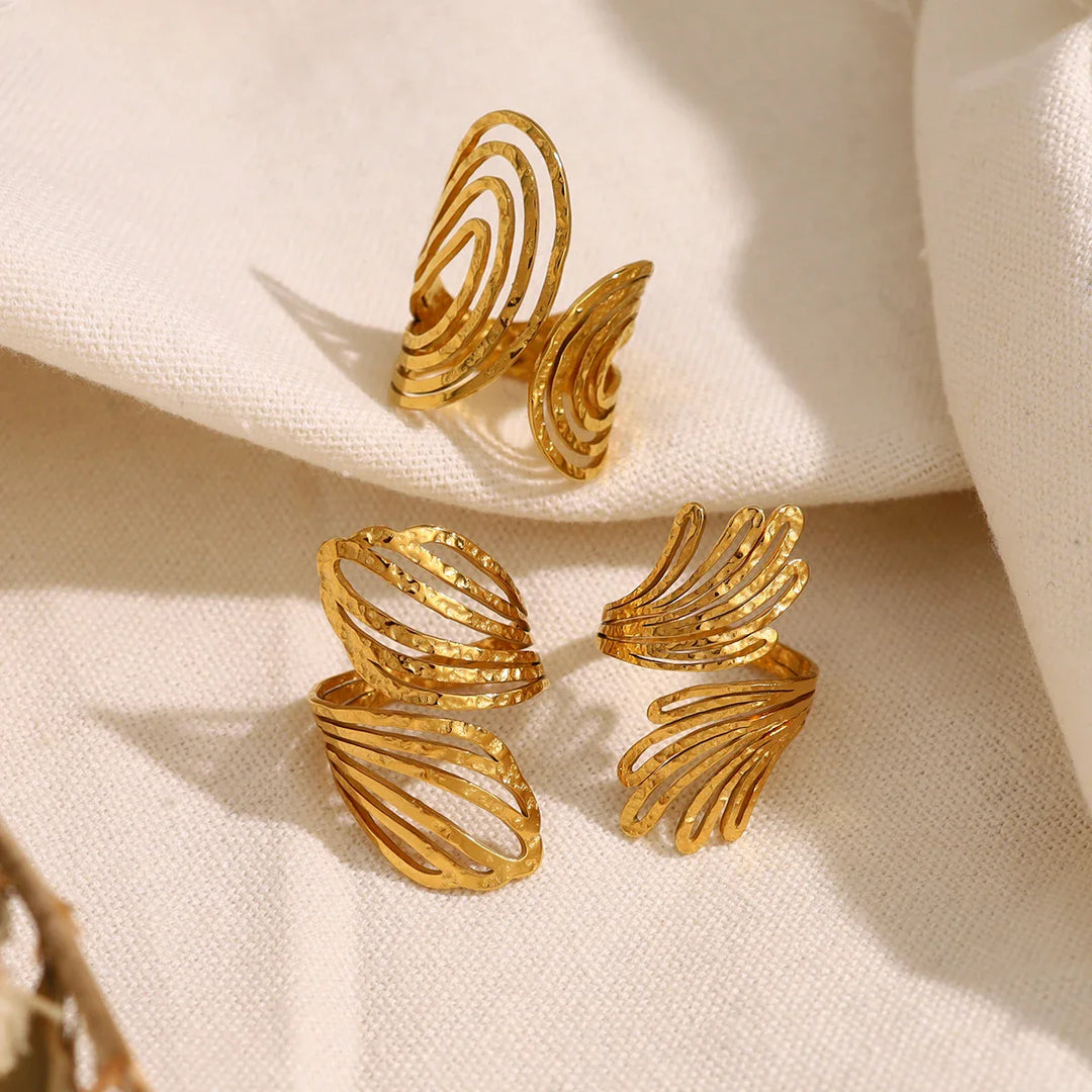 Ruiz Sculpted Wave Statement Ring