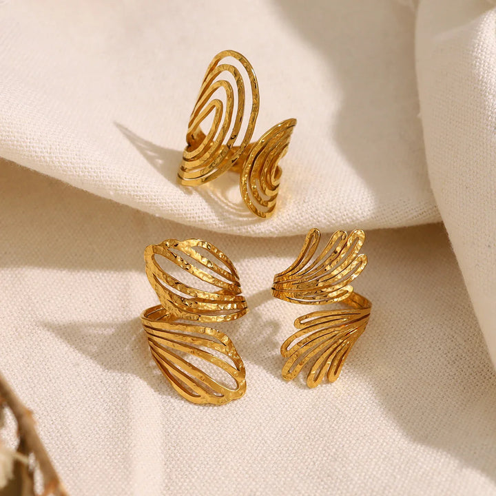 Ruiz Sculpted Wave Statement Ring