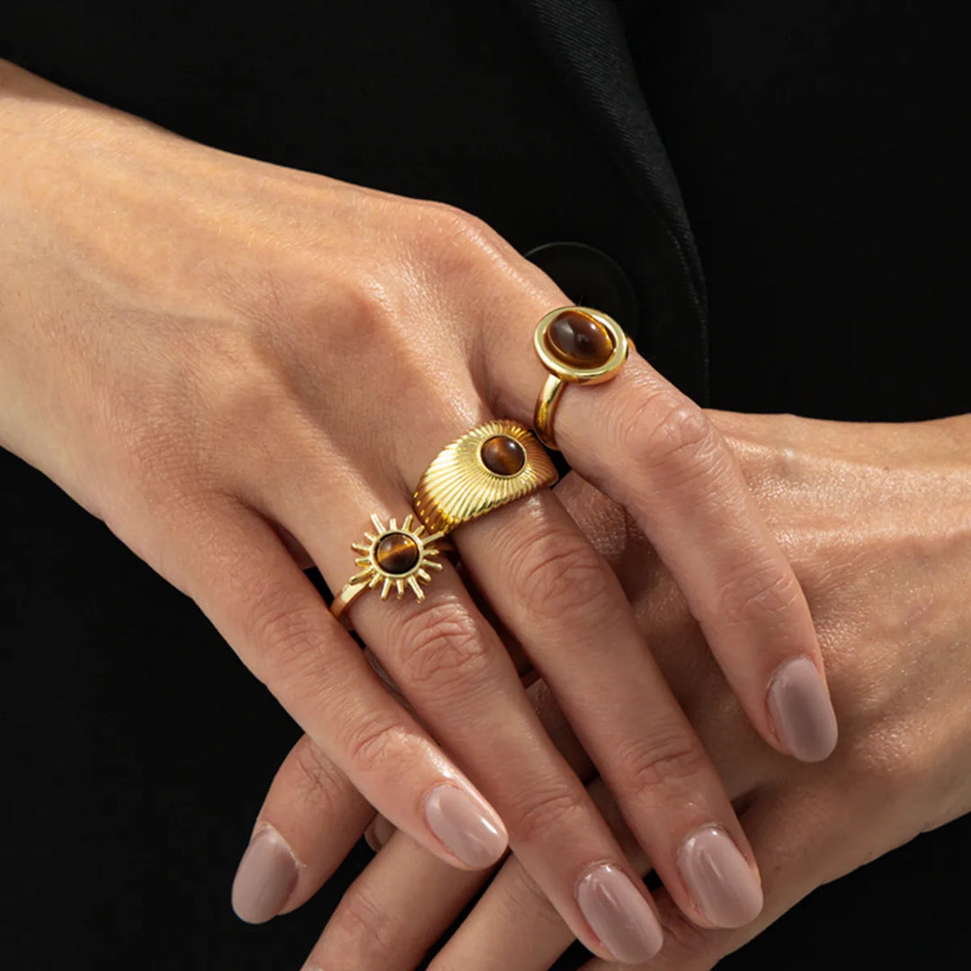 Bravon Stone Ring Set