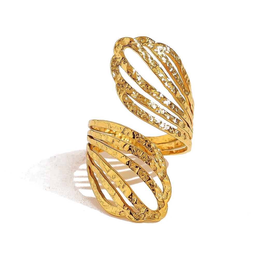 Ruiz Sculpted Wave Statement Ring