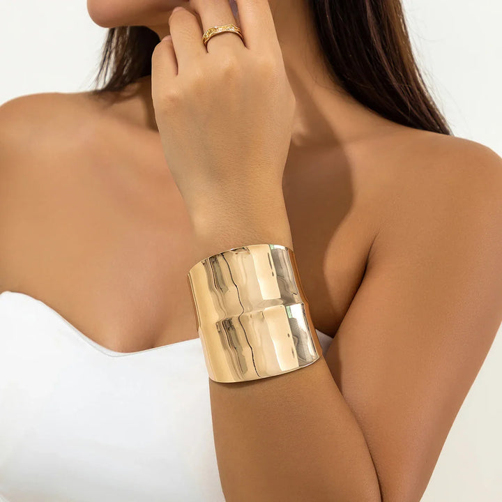 Peck Wide Cuff Statement Bracelet