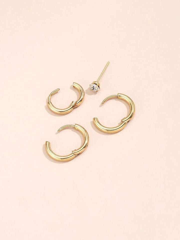 Anish Classic Mini Hoop Earring Set