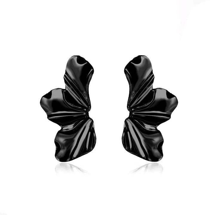 Avila Sculpted Floral Stud Earrings