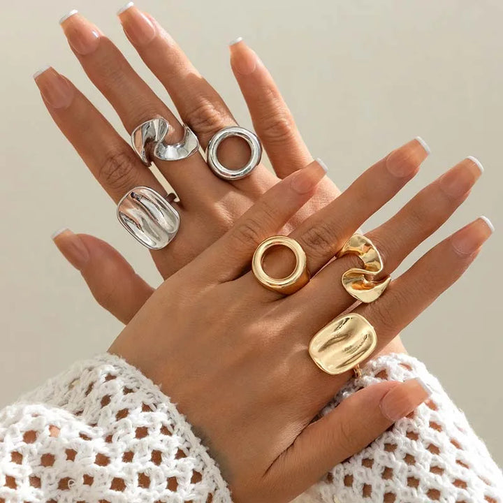Fowler Sculpted Statement Ring Set