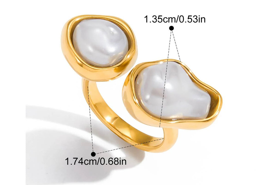 Barlina Pearl Stack Rings