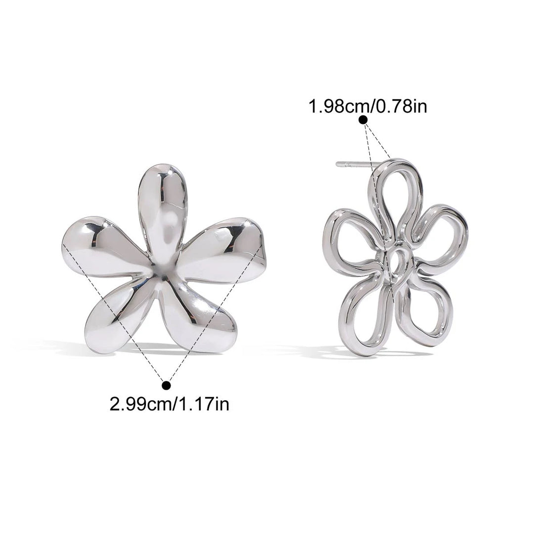Floria Outline Petal Earrings