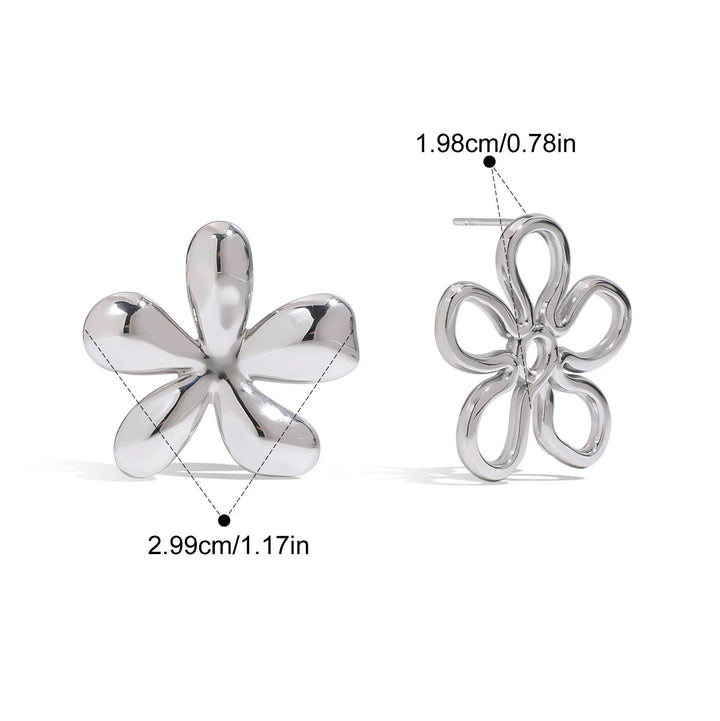 Floria Outline Petal Earrings