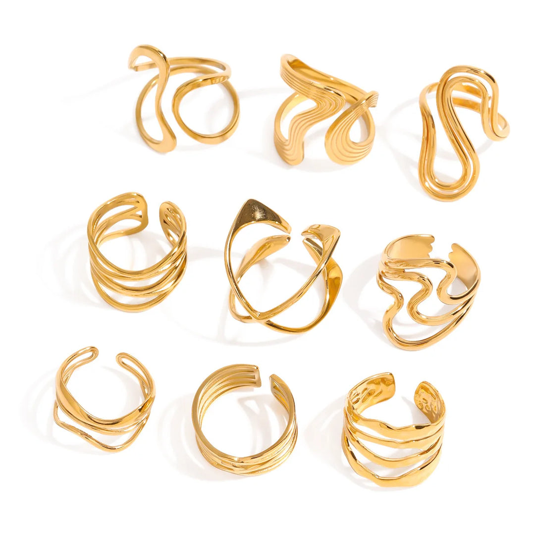 Lunari Flow Ring Set
