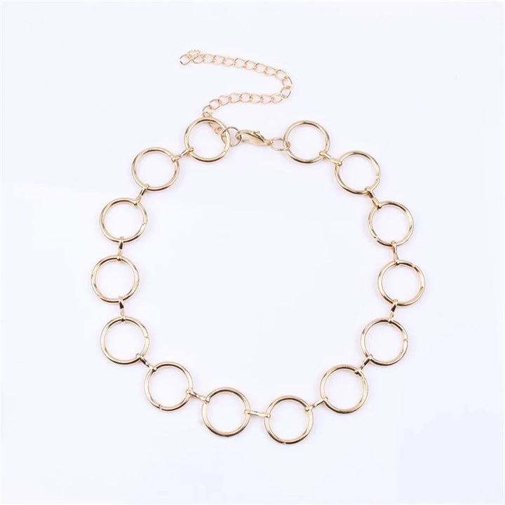 Nova Circle Link Choker Necklace
