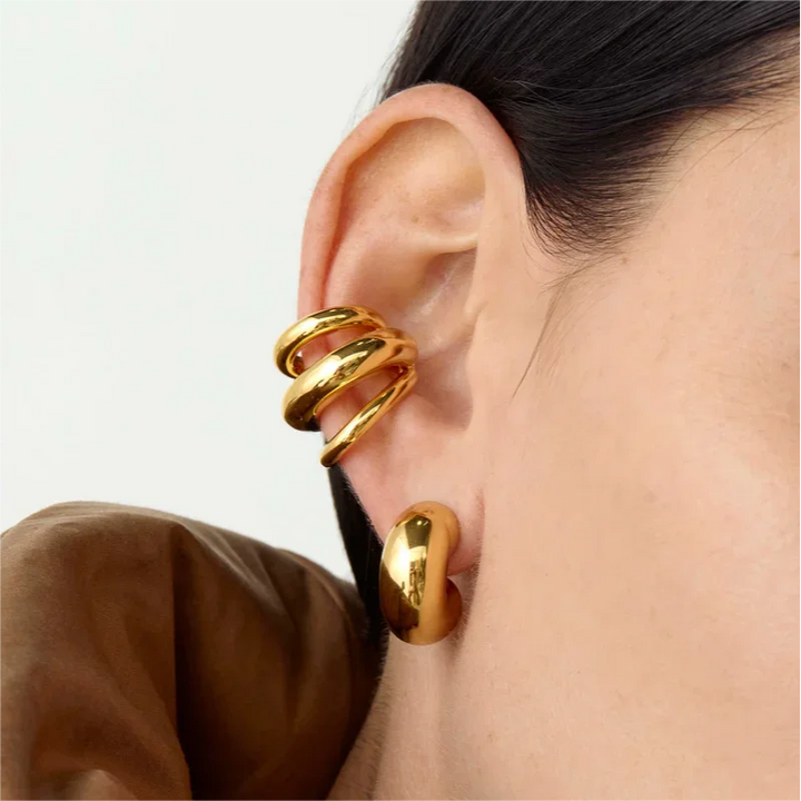 Mira Chunky Hoop Earrings