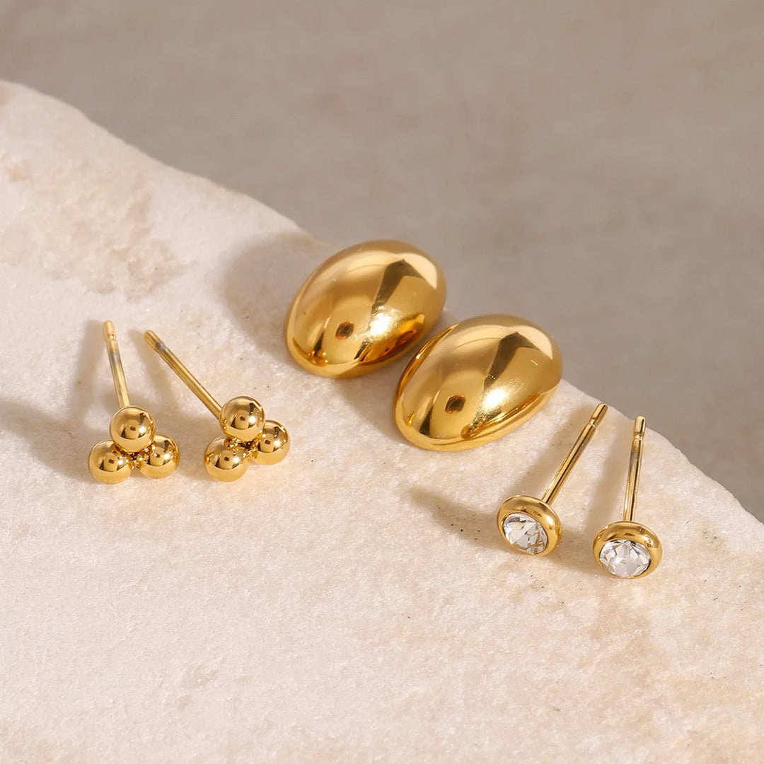 Trivelle Gold Stud Set