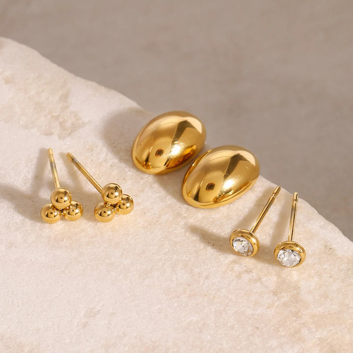 Trivelle Gold Stud Set