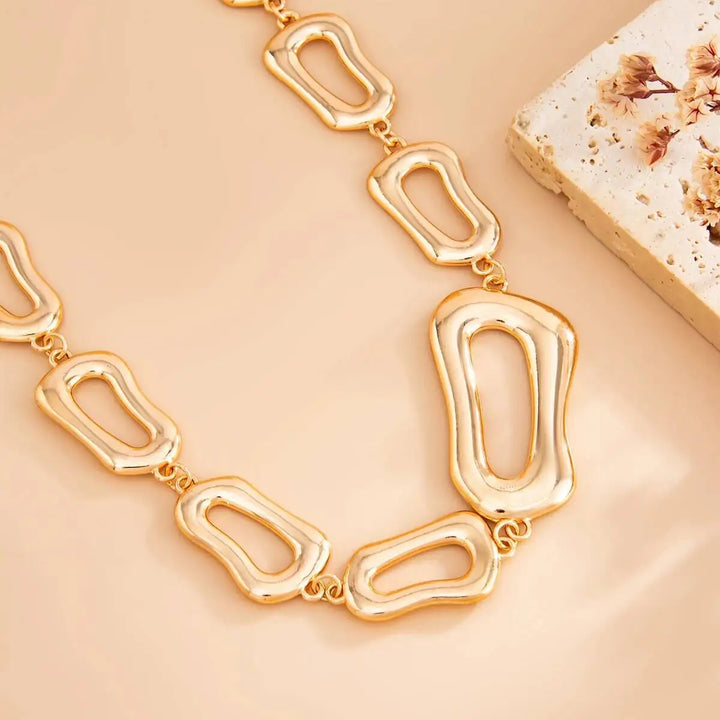 Dillan Geometric Choker and Bracelet Set