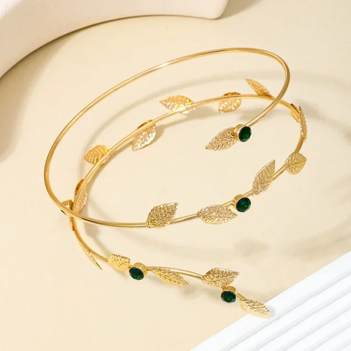 Inaya Leaf Vine Arm Cuff Bracelet