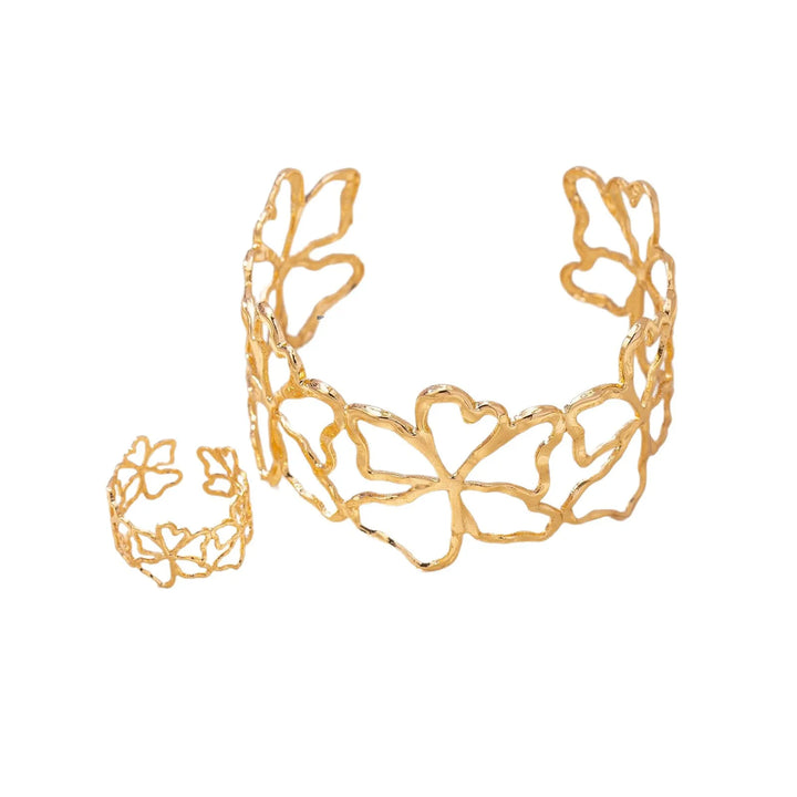 Eden Geometric Flower Jewelry Set