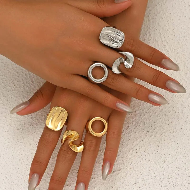 Fowler Sculpted Statement Ring Set