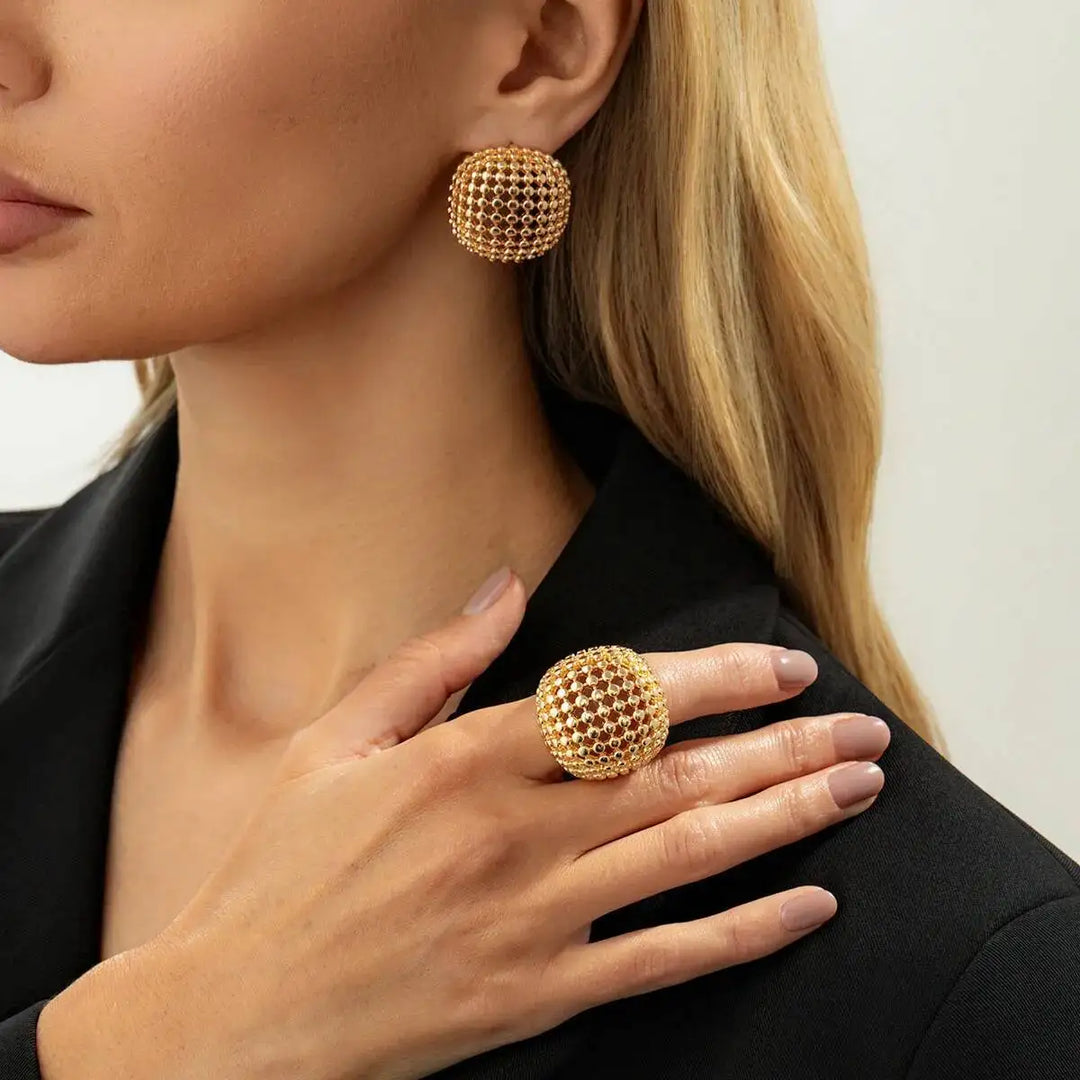 Aliza Geometric Statement Jewelry Set