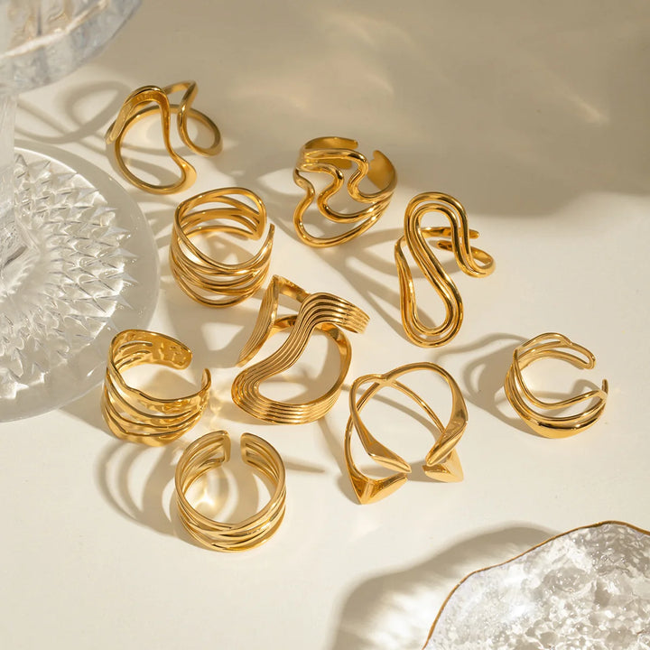 Lunari Flow Ring Set