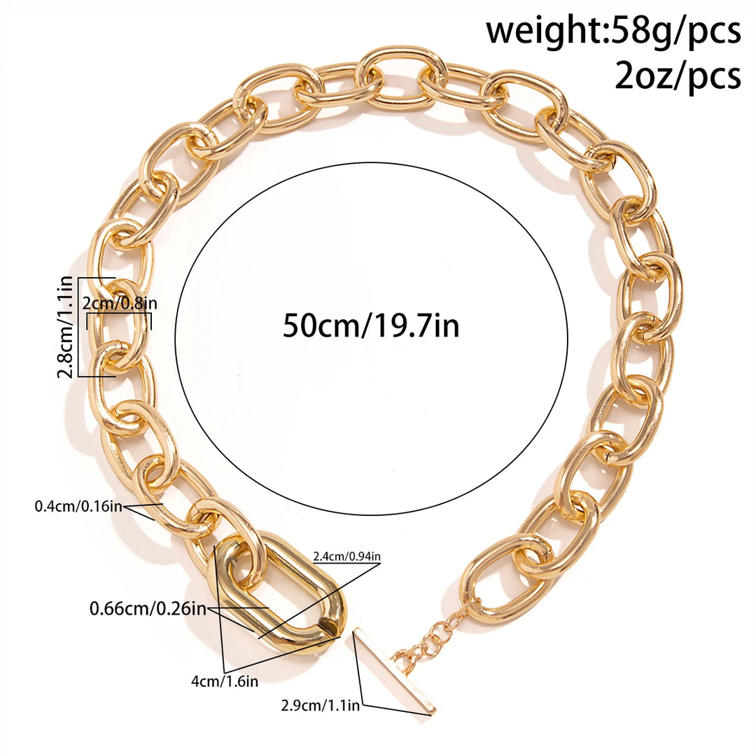 Arden Chunky Toggle Chain Necklace Set