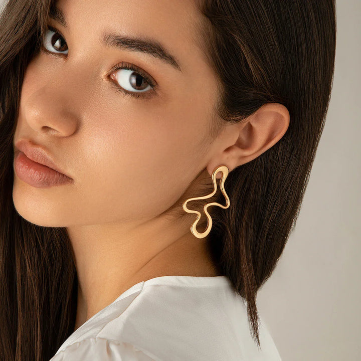 Brock Abstract Line Statement Earrings