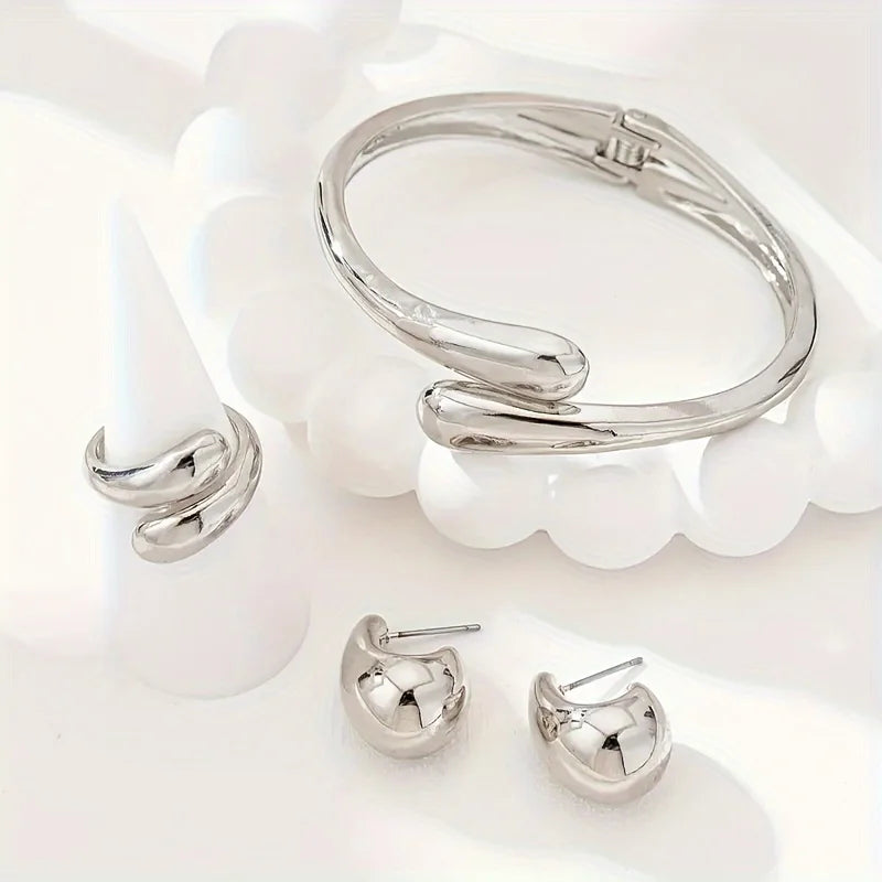 Elara Sculpted Jewelry Set