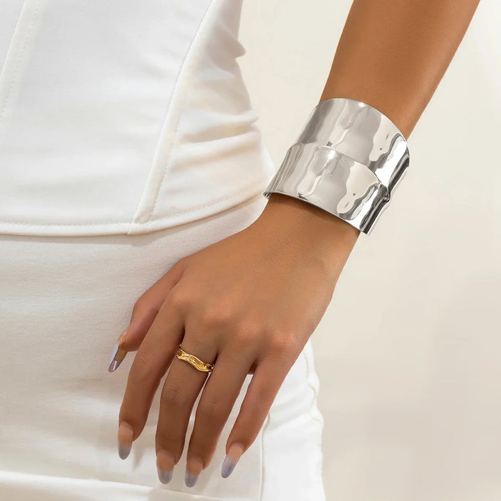Peck Wide Cuff Statement Bracelet