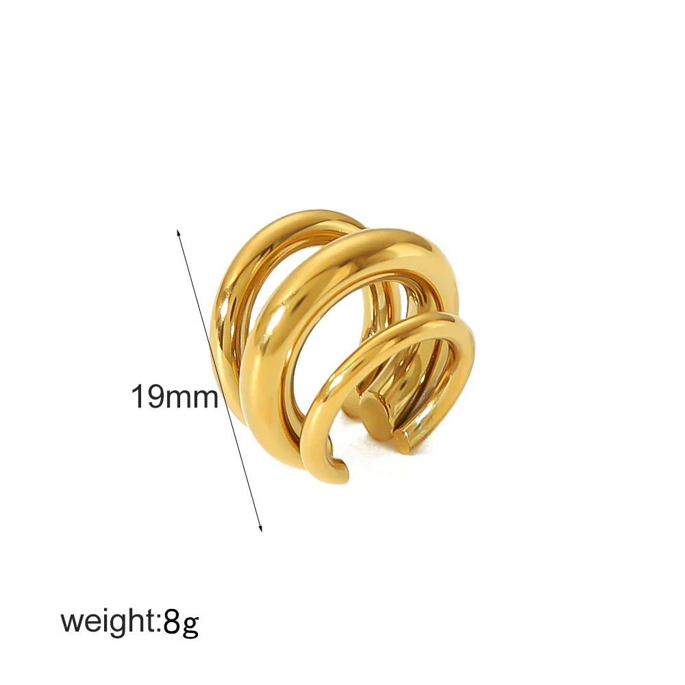 Mira Chunky Hoop Earrings
