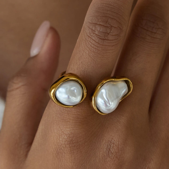 Barlina Pearl Stack Rings