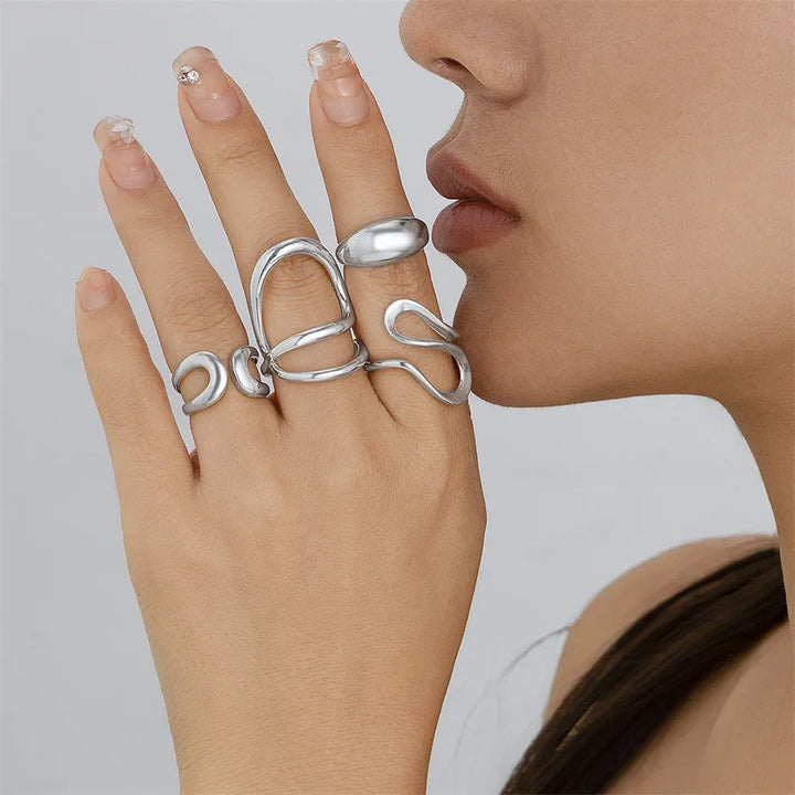 Lewis Vintage Sculpted Ring Set