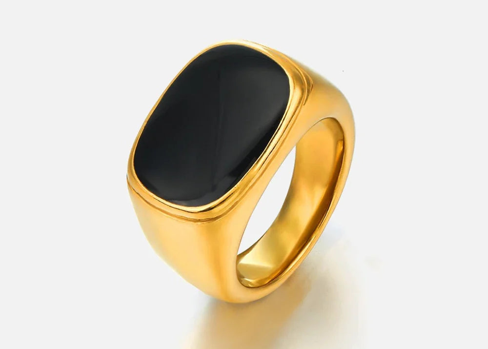 Rhea Square Chunky Geometric Ring
