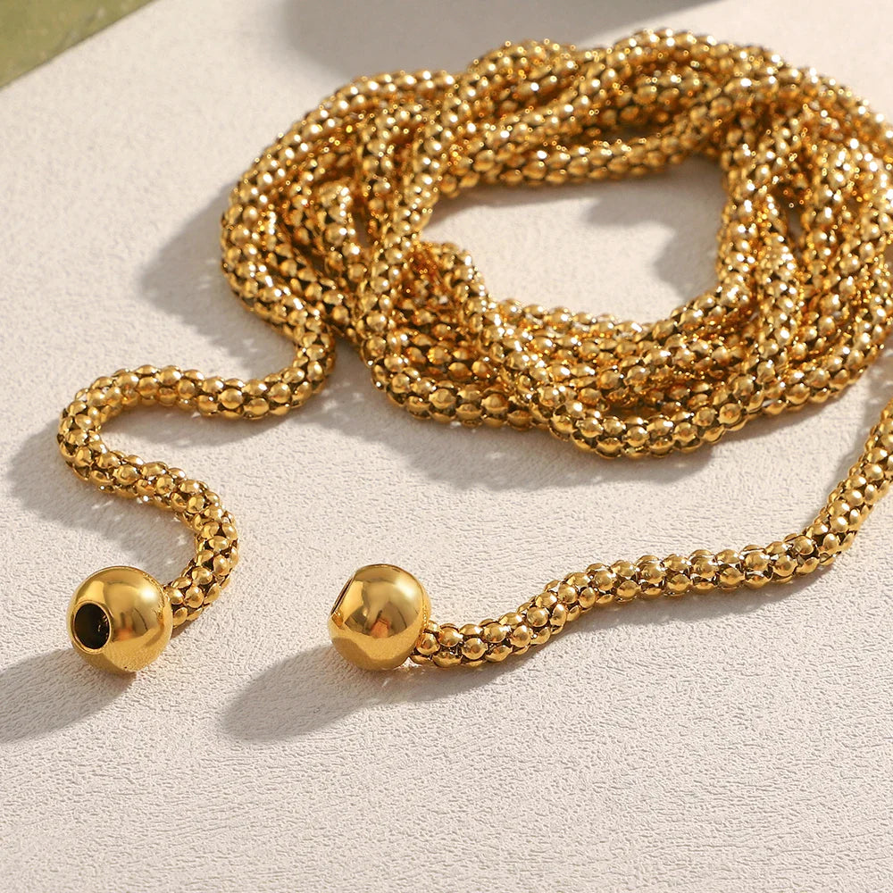 Rina Square Geometric Pearl Necklace