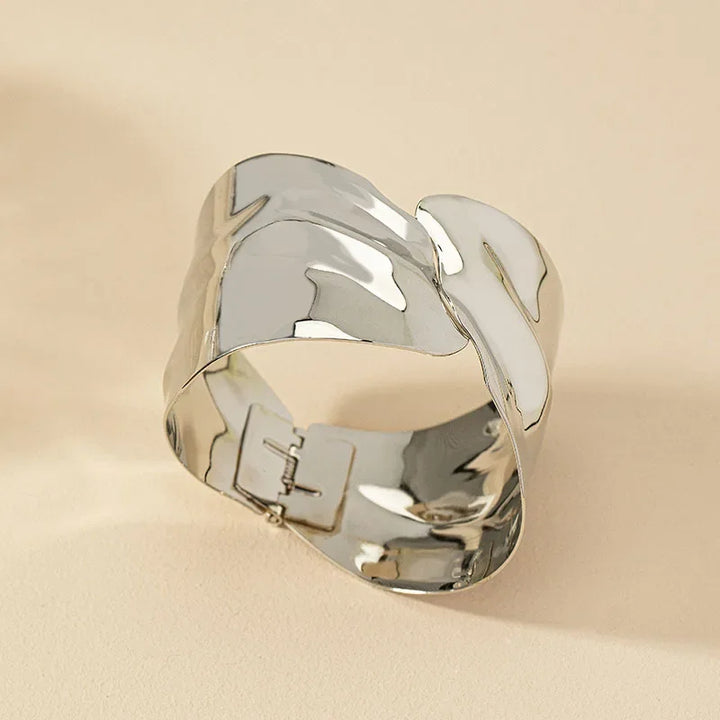 Ayah Sculpted Statement Cuff Bracelet