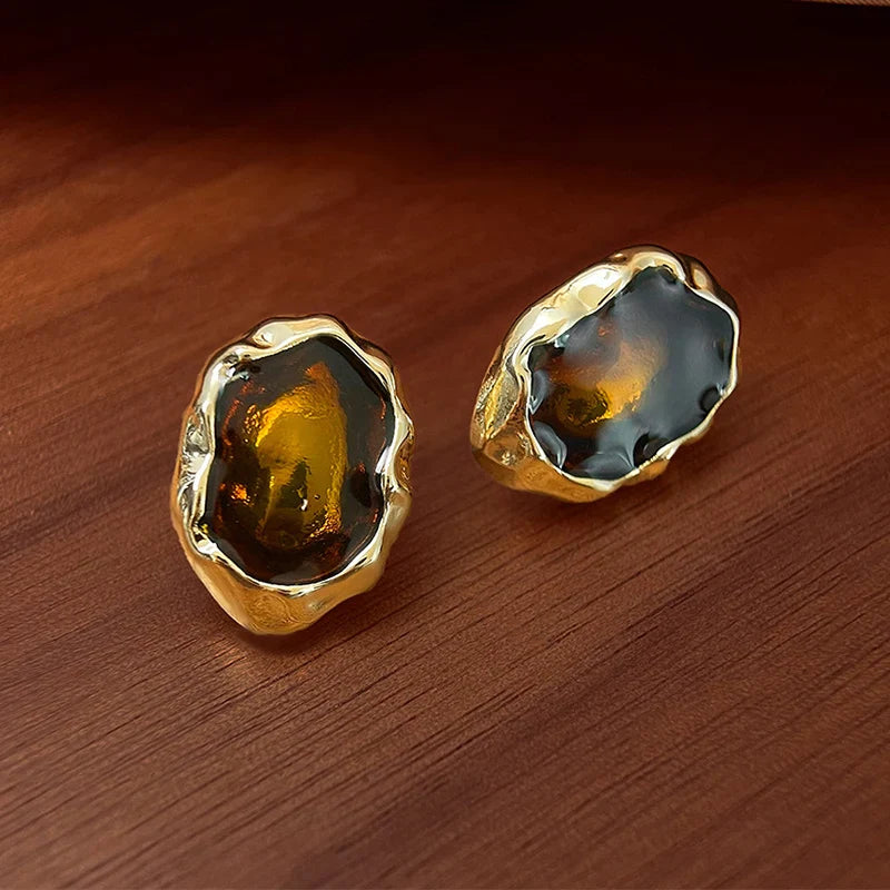 Ayla Geometric Stud Earrings