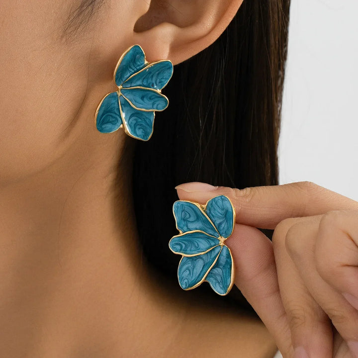 Vera Flower Statement Earrings