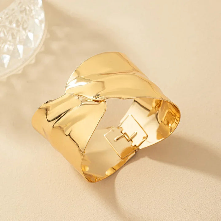 Ayah Sculpted Statement Cuff Bracelet